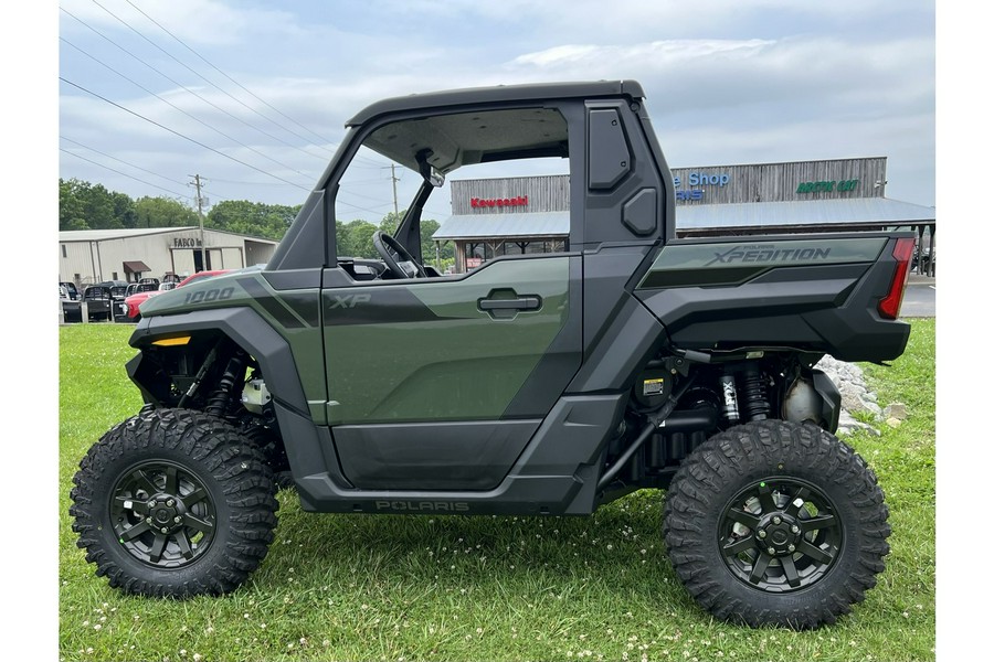 2024 Polaris XPEDITION XP Ultimate R/C - ARMY GREEN (OPEN CAB W/WINDSHIELD AND REAR PANEL ADD ONS)
