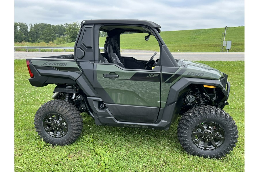 2024 Polaris XPEDITION XP Ultimate R/C - ARMY GREEN (OPEN CAB W/WINDSHIELD AND REAR PANEL ADD ONS)