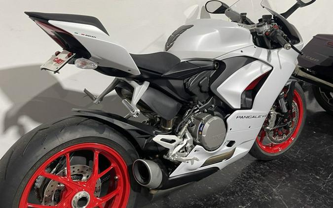 2023 Ducati Panigale V2 White Rosso Livery