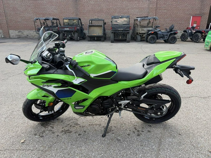 2026 Kawasaki Ninja 500 ABS Metallic Matte Twilight Blue