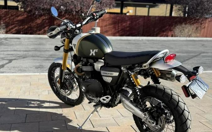 2026 Triumph Scrambler 1200 XE Matte khaki green