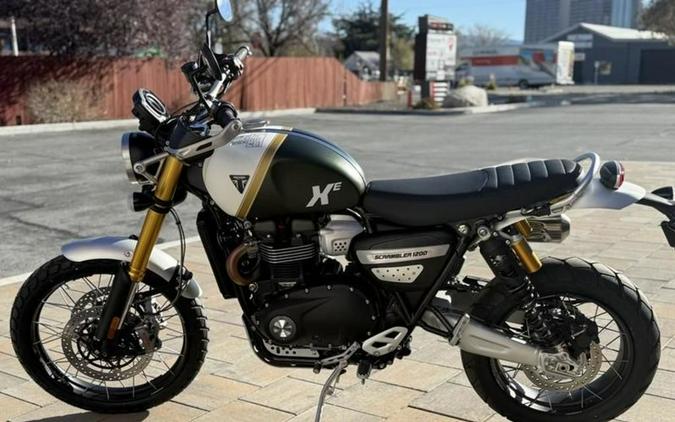 2026 Triumph Scrambler 1200 XE Matte khaki green