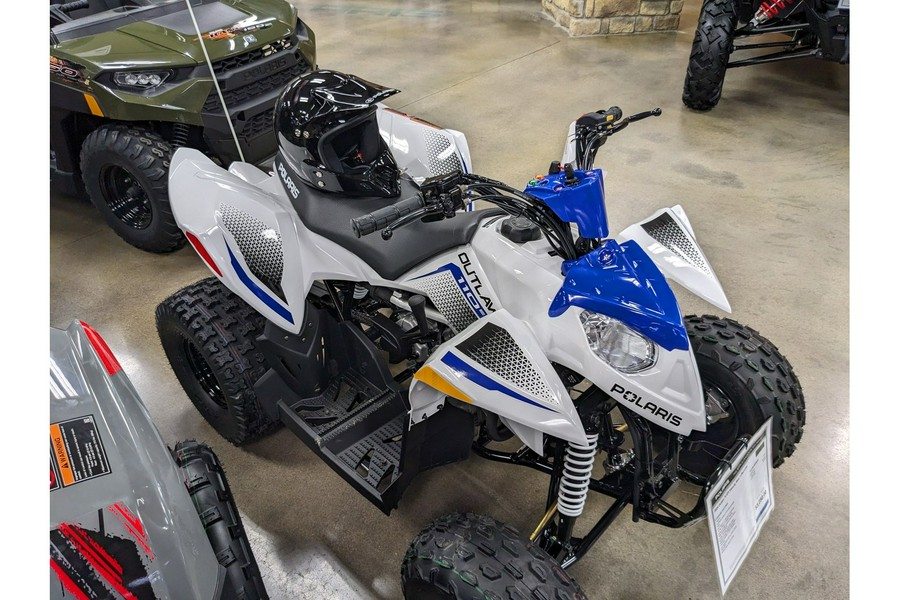 2024 Polaris Industries Outlaw® 110 EFI- WHITE/BLUE