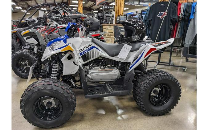 2024 Polaris Industries Outlaw® 110 EFI- WHITE/BLUE