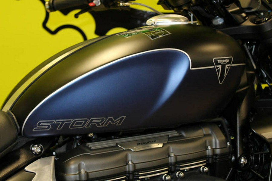 2025 Triumph Rocket 3 Storm GT Matte Sapphire Black and Satin P