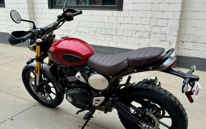 2024 Triumph Scrambler 400 X Carnival Red / Phantom Black