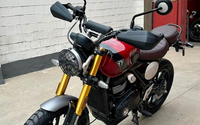 2024 Triumph Scrambler 400 X Carnival Red / Phantom Black