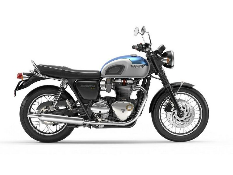 2020 Triumph Bonneville T120 Fusion White/Aegean Blue