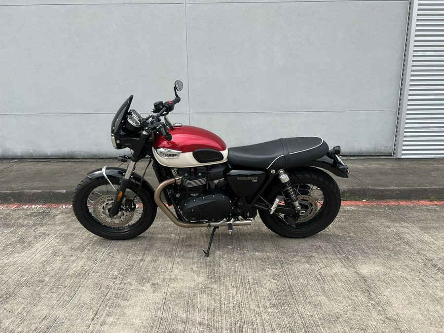 2022 Triumph Bonneville T100 Carnival Red/Fusion White