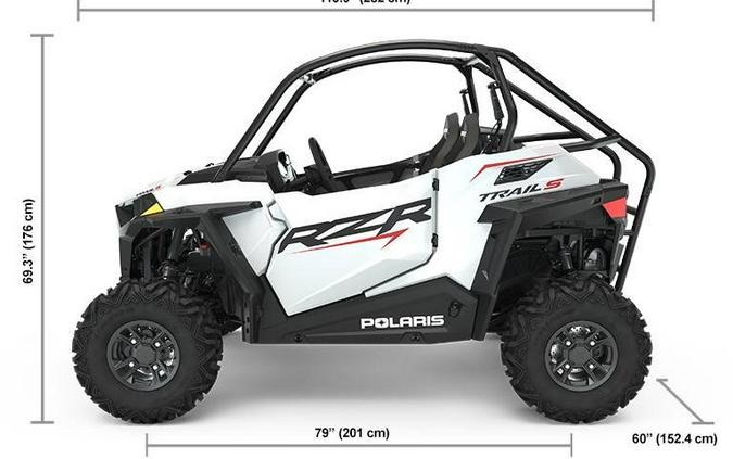 2023 Polaris Industries RZR Trail S 900 Sport White Lightning