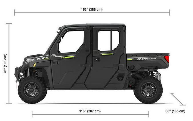 2023 Polaris Industries RANGER CREW XP 1000 NorthStar Edition Premium Super Graphite with Lifted Lime Accents