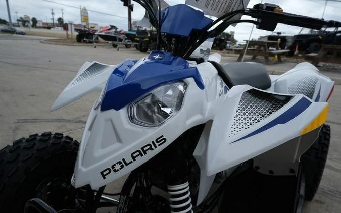 New 2025 POLARIS OUTLAW 110 EFI CA BRIGHT WHITE BLUE