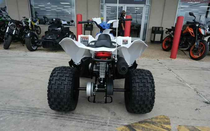 New 2025 POLARIS OUTLAW 110 EFI CA BRIGHT WHITE BLUE