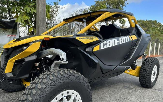 2024 Can-Am® Maverick R X RS with Smart-Shox Carbon Black & Neo Yellow