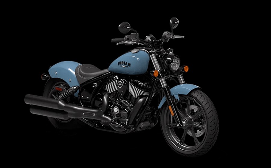 New 2023 INDIAN MOTORCYCLE CHIEF DARK HORSE ICON STORM BLUE 49ST