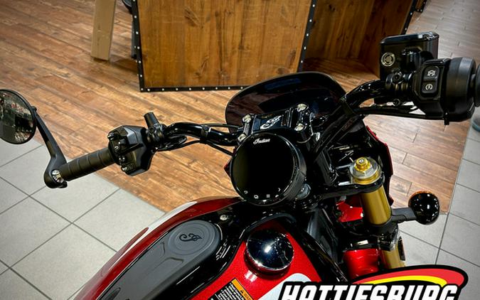 2025 Indian 101 Scout Sunset Red Metallic With Graphics