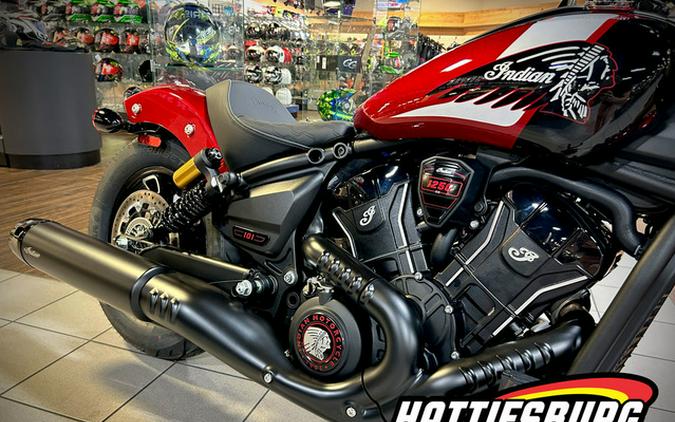 2025 Indian 101 Scout Sunset Red Metallic With Graphics