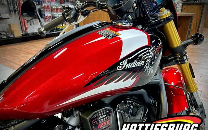 2025 Indian 101 Scout Sunset Red Metallic With Graphics
