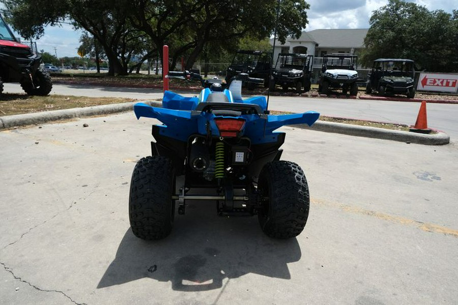 New 2025 POLARIS OUTLAW 70 EFI VELOCITY BLUE AND LIFTED LIME