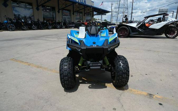 New 2025 POLARIS OUTLAW 70 EFI VELOCITY BLUE AND LIFTED LIME