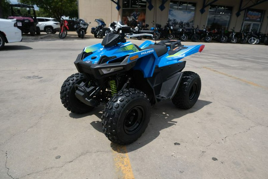 New 2025 POLARIS OUTLAW 70 EFI VELOCITY BLUE AND LIFTED LIME