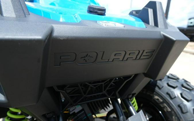 New 2025 POLARIS OUTLAW 70 EFI VELOCITY BLUE AND LIFTED LIME