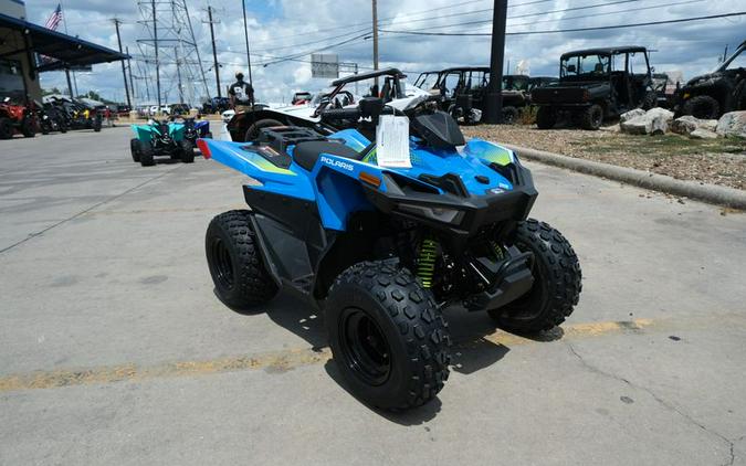 New 2025 POLARIS OUTLAW 70 EFI VELOCITY BLUE AND LIFTED LIME