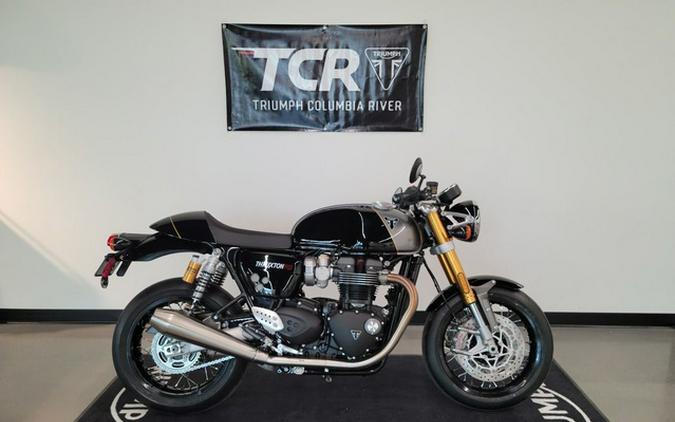 2024 Triumph Thruxton RS Jet Black / Silver Ice RS