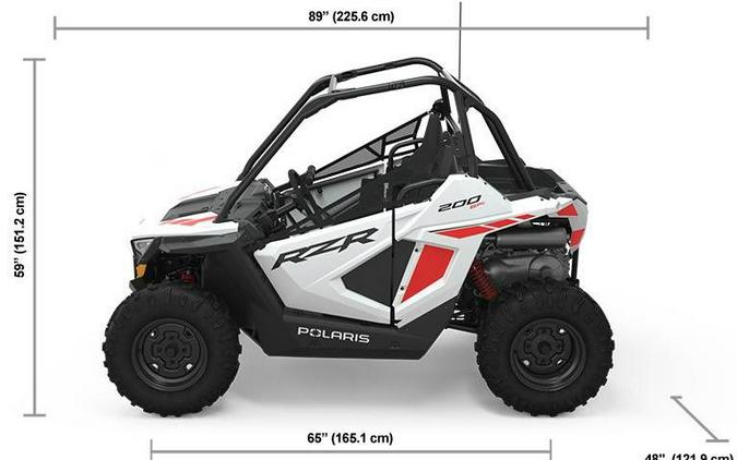 2023 Polaris Industries RZR 200 EFI White Lightning/Indy Red