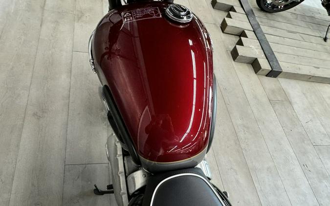 2023 Triumph Bonneville T120 Cordovan Red Silver Ice