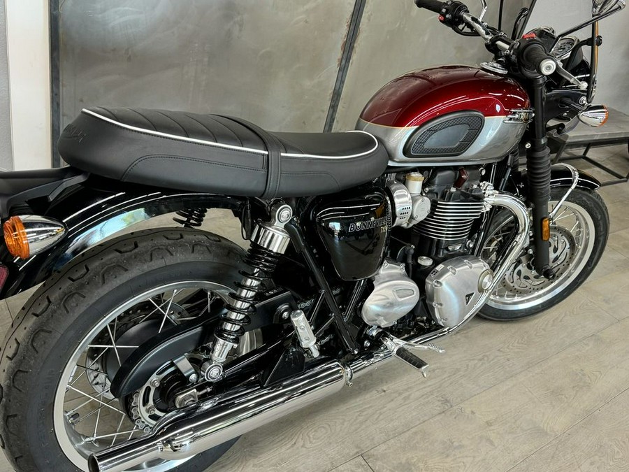 2023 Triumph Bonneville T120 Cordovan Red Silver Ice