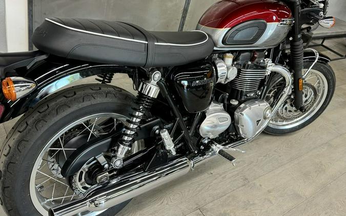 2023 Triumph Bonneville T120 Cordovan Red Silver Ice