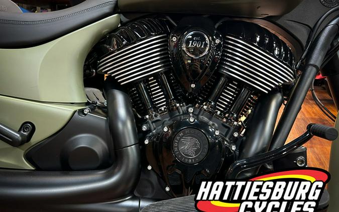 2025 Indian Springfield Dark Horse Moss Green Smoke