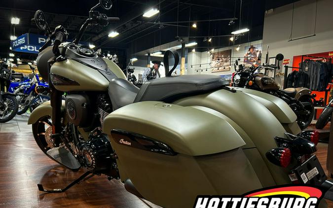 2025 Indian Springfield Dark Horse Moss Green Smoke