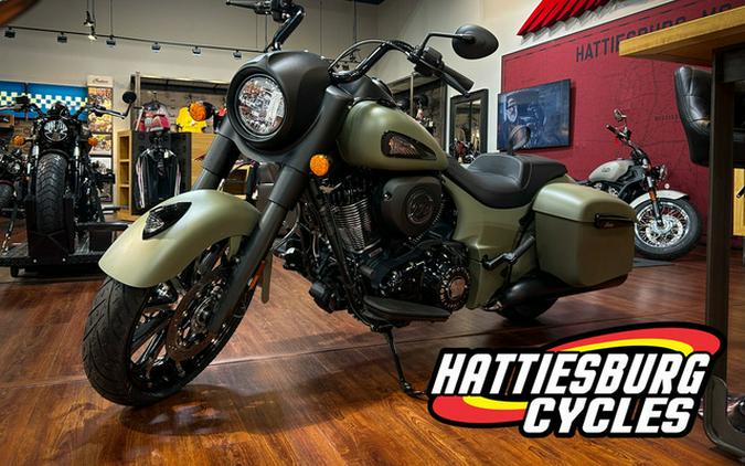 2025 Indian Springfield Dark Horse Moss Green Smoke
