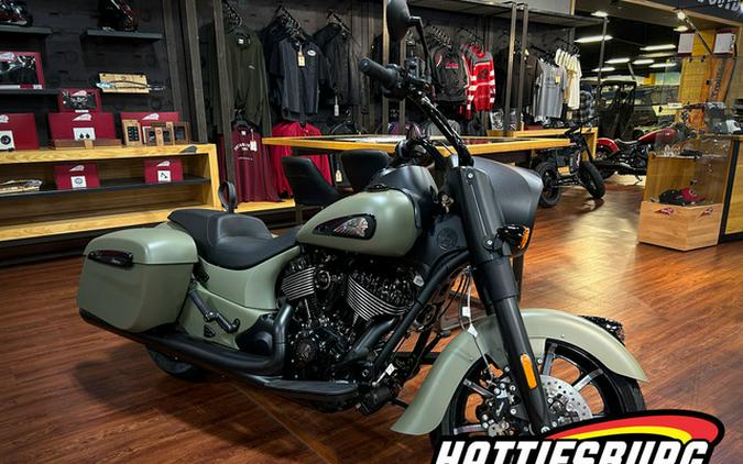 2025 Indian Springfield Dark Horse Moss Green Smoke