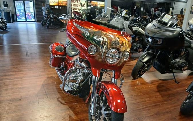 2017 Indian Chieftain Elite Fireglow Red Candy W/ Marble Accents