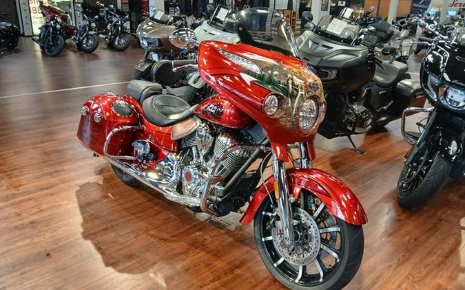 2017 Indian Chieftain Elite Fireglow Red Candy W/ Marble Accents