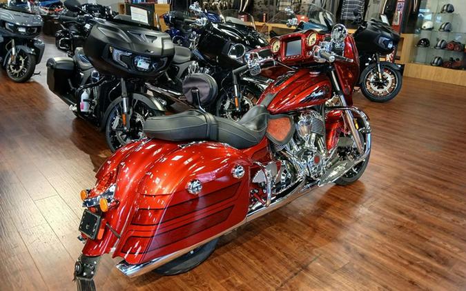2017 Indian Chieftain Elite Fireglow Red Candy W/ Marble Accents