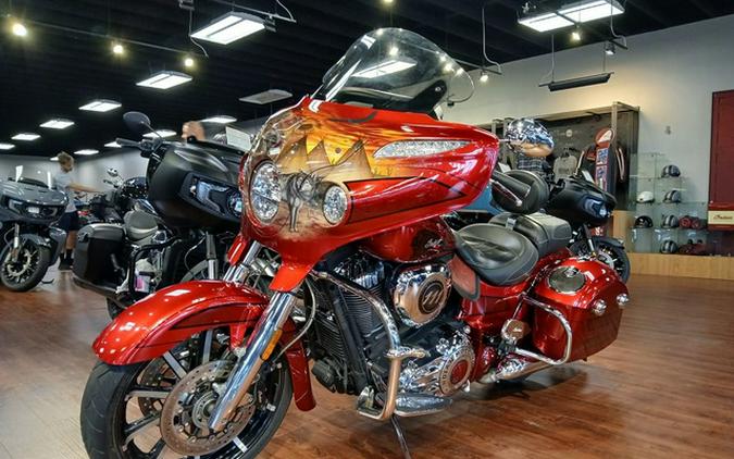 2017 Indian Chieftain Elite Fireglow Red Candy W/ Marble Accents