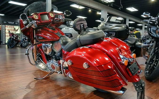 2017 Indian Chieftain Elite Fireglow Red Candy W/ Marble Accents