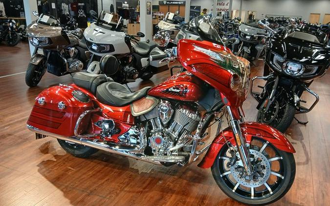 2017 Indian Chieftain Elite Fireglow Red Candy W/ Marble Accents