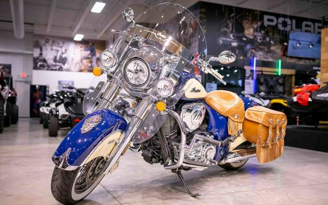 2017 Indian Motorcycle® Chief® Vintage Springfield Blue Over Ivory Cream