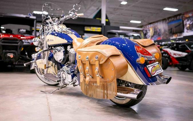 2017 Indian Motorcycle® Chief® Vintage Springfield Blue Over Ivory Cream