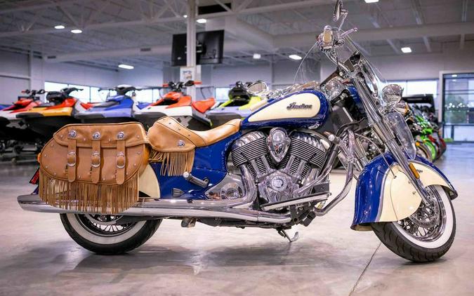 2017 Indian Motorcycle® Chief® Vintage Springfield Blue Over Ivory Cream