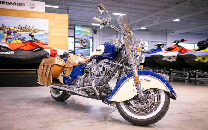 2017 Indian Motorcycle® Chief® Vintage Springfield Blue Over Ivory Cream