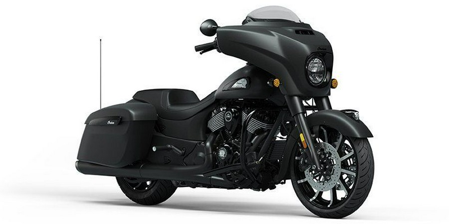 New 2023 INDIAN MOTORCYCLE CHIEFTAIN DARK HORSE BLACK SMOKE 49ST