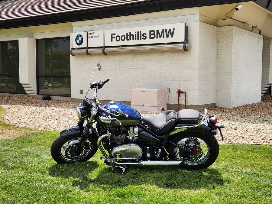 2025 Triumph Bonneville Speedmaster Pacific Blue / Silver Ice