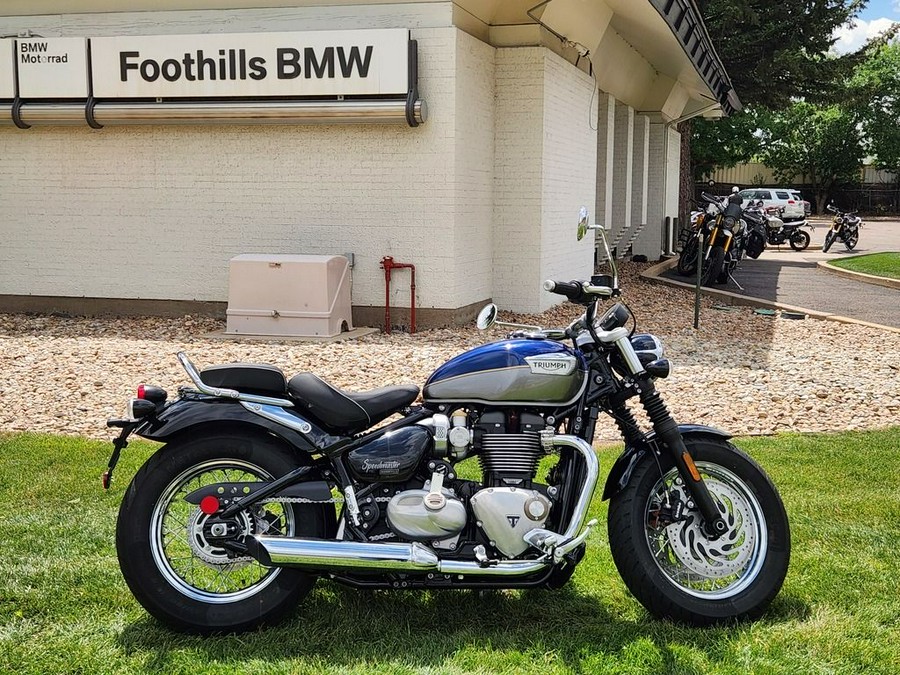 2025 Triumph Bonneville Speedmaster Pacific Blue / Silver Ice