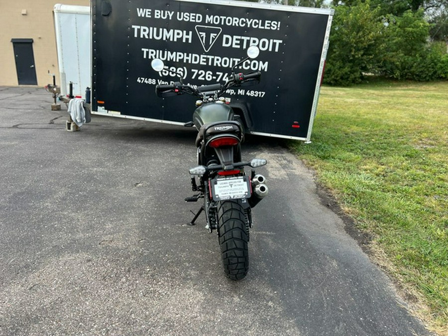 2024 Triumph Scrambler 400 X Matte Khaki Green / Fusion White